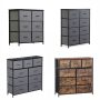 Dressers for Bedroom Wide Fabric 6/8/9 Drawer Double Dresser Storage Chest Tower - Image 1