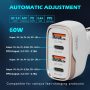 SUNDA 60W USB C Fast Car Charger, 4-Ports Car Charger Adapter, Dual Type C PD30W/PPS30W Compatible with iPhone17/16/15 Pro/Max/iPhone14/iPad Pro/Galaxy/SamsungS25, Dual USB-A 18W QC3.0 for Android - Image 2