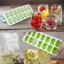Ice Cube Tray, 4 Pack Silicone Ice Tray, 14 Ice Cube Molds with Lids, Stackable - Image 6