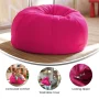 Flash Furniture Dillon Small Solid Hot Pink Refillable Bean Bag Chair for Kids and Teens - Image 4