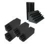 8 Pack Black Acoustic Foam Bass Trap Studio Home Soundproofing Corner Wall Tiles 4.6 in X 4.6 in X 9.5in - Image 6