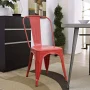 Lacoo Outdoor Dining Chair Bistro Stackable Metal Chairs Set of 4, Dream Blue - Image 2