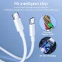Braided USB C Type-C Fast Charging Data SYNC Charger Cable Cord 3FT - Premium Braided - 1 Pack Black - Image 3