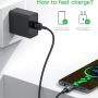 Kuulaa Magnetic USB C Cable (2 Pack 6ft/6ft) 3A Fast Charging USB Type C Charger Cord with LED Nylon Braided USB C Magnetic Charging Cable for Samsung & Type C Device (Black 6ft+6ft) - Image 4