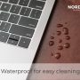 Nordik Leather Desk Mat - Whiskey Brown - Cable Organizer - Premium Mouse Mat & Desk Pad Protector - 35 X 17 Inch - Felt Vegan Leather - Large Office Mouse Pad & Blotter - Image 5