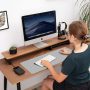 Aothia Double-Sided PU Leather Desk Pad - Non-Slip Large Mouse Pad & Desk Mat for Office, Home - Waterproof, Easy to Clean, Durable Dual-Sided Surface (23.6"x13.7", Grey) - Image 5