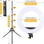 YANGFAN Ring Light Kit:18"/45cm 6500K Dimmable LED Ring Light with Tripod Stand (18" Standard Ring Light Kit) - Image 2