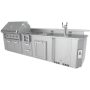 Hestan - 12' Outdoor Living Suite with Bar - Silver - Image 1