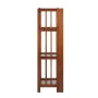 Casual Home 3 Shelf 14 Inch Folding Office Furniture Wood Bookcase, Mahogany - Image 6