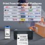 JADENS Bluetooth Thermal Shipping Label Printer – Wireless 4x6 Shipping Label Printer, Compatible with Android, iPhone, Windows & Mac, Widely Used for, Amazon, Shopify, Etsy, USPS(Blue) - Image 4