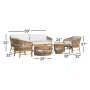 Dunkirk 5 Piece Sofa Seating Group with Sunbrella Cushions - Image 4