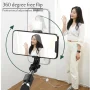 Portable Bluetooth Selfie Stick Retractable Multifunctional 103CM Phone HoldeTripod With Selfie light Wireless Remote Shutter - Image 4