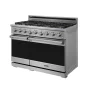 Thor Kitchen - 48 in. Wide 7 Burner 7.6 Cu Ft. Freestanding Double Oven Gas Range with Infrared Broiler - Stainless Steel - Image 4