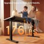 FEZIBO 40 x 24 Inchs Electric Standing Desk, Height Adjustable, Sit Stand Up, Computer Office Desk with Splice Board, Black Frame/Black Top - Image 4