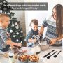 Set of 6 Silicone Spatulas, Heat Resistant, Nonstick for Cooking, Mixing (Black) - Image 6