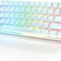 HK GAMING GK61 Mechanical Gaming Keyboard | 61 Keys RGB Backlit for PC/Mac ( White, Gateron Optical Blue) - Image 1