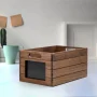 Mainstays Wood Storage Crate With Chalkboard Label - 1-Pack - Image 6