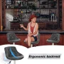 FDW Bar Stool with Adjustable Height, Black, Set of 2 - Image 2