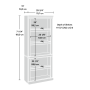Sauder Heritage Hill Engineered Wood 5-Shelves Bookcase in Classic Cherry - Image 3
