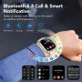 Smart Watch Fits for Android and iPhone, IP68 Waterproof Smartwatch for Women Men 100+ Sports Modes 1.91-inch Fitness Tracker, Smart Watch with Bluetooth Call(Answer/Make Calls), for Gift White - Image 5