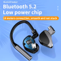Wireless Bluetooth 5.2 Earpiece Headset Driving Trucker Earbuds Noise Cancelling - Image 2