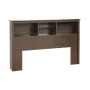 Prepac Fremont Espresso Full/Queen Bookcase Headboard - Image 1