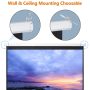 100'' Projector Screen 16:10 4K HD Projector Movies Screen for Home Theater - Image 5