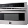 Forno Appliances - Oliena Espresso 1.6 cu. ft. Compact Convection Oven and 1000W Microwave Combo - Silver - Image 2