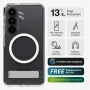 ZAGG - Crystal Palace Snap Magnetic Case with Kickstand for Samsung Galaxy S26 - Clear - Image 4