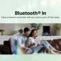 Victor Vintage 7-in-1 Turntable Music Center with Built-in Speakers, Bluetooth, Radio, USB, Turquoise - Image 3