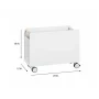 KidSpace 24 in. W x 19 in. H White 1-Cube Wheeled Mobile Toy Organizer - Image 5