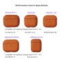 Leather Texture Case For Apple Airpods 1 2 3 4 Pro air pods Wrieless Bluetooth Earphone Protective Cover Anti-lost Headphone Bag - Image 6