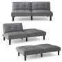 Convertible Folding Futon Sofa Bed with 6-Position Adjustable Backrest - Image 3