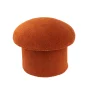Mainstays Boucle Mushroom Upholstered Storage Ottoman, Terracotta - Image 4