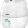 Mini Filter Free Cool Mist Humidifier, Small Room – Variable Mist Control – Works with Vicks VapoPads - White - Image 1