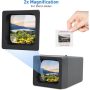 2 in. Film and Slide Viewer, 2X LED Illuminated Viewing Screen Slide Projector for Old Slides and 35mm Film Negatives - Image 2