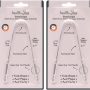 HealthAndYoga™ Tongue Cleaner Scraper with Storage Bag - Hygienic, Surgical Grade, Non-Synthetic Grip – Sterilizable Tongue Brush Cleaner (Surgical Steel - 2 Pack) - Image 1
