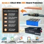 [US Direct] Cloudenergy 48V 150Ah LiFePO4 Deep Cycle Battery Pack for Golf Cart 7680Wh 15360W Energy Built-in 300A BMS 6000+ Cycles Life for RV, Marine,Golf Cart, Most of Out-Door Power Applications CL48-150G - Image 3
