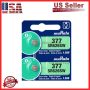 2 FRESH NEW MURATA / SONY 377 SR 626SW Silver Oxide SR626 V377 Watch Battery - Image 1