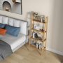 58 Inch 4-Tier Bamboo Ladder Bookshelf - Image 2