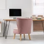 Costway Armless Accent Chair Modern Velvet Leisure Chair Single Upholstered - Image 4