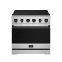 36 in. Wide 5 Elements Gordon Ramsay Series by Thor Kitchen 6.0 Cu. Ft Freestanding Electric Range with Black Hardware - Stainless Steel - Image 1