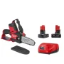 M12 FUEL 12V Lithium-Ion Brushless Battery 6 in. HATCHET Chainsaw Kit with 6.0 Ah and 4.0 Ah Battery, Charger — Top Handle Chainsaw, 4 Ah Battery Included - Image 1