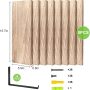 8 pack Rustic Wood Floating Shelves for Wall Decor Farmhouse Shelf for Bedroom - Image 3