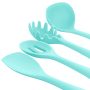 MegaChef Light Teal 12 Piece Silicone Cooking Utensils - Image 3