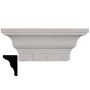 4-1/8 in. x 12 in. x 4-1/2 in. Polyurethane Dentil Shelf - Image 5