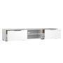 Tvilum Match 2 Drawer TV Stand with 2 Shelves, White High Gloss - Image 6