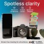 Koala Lens Cleaning Cloth | Japanese Microfiber | Glasses Cleaning Cloths | Eyeglass Lens Cleaner | Eyeglasses, Camera, VR/AR Headset, and Screen Cleaner | Black & Green (Pack of 6) - Image 2