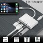 Unitrox iPhone Microphone Adapter for Live-Streaming, HDMI Adapter for iPhone to TV, Dual USB Female OTG Adapter with Charging Port Compatible with iPhone/iPad/iPod, No Application, Plug and Play - Image 6