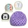 Majestic Home Goods Decorative Purple Links Small Classic Bean Bag - Image 6